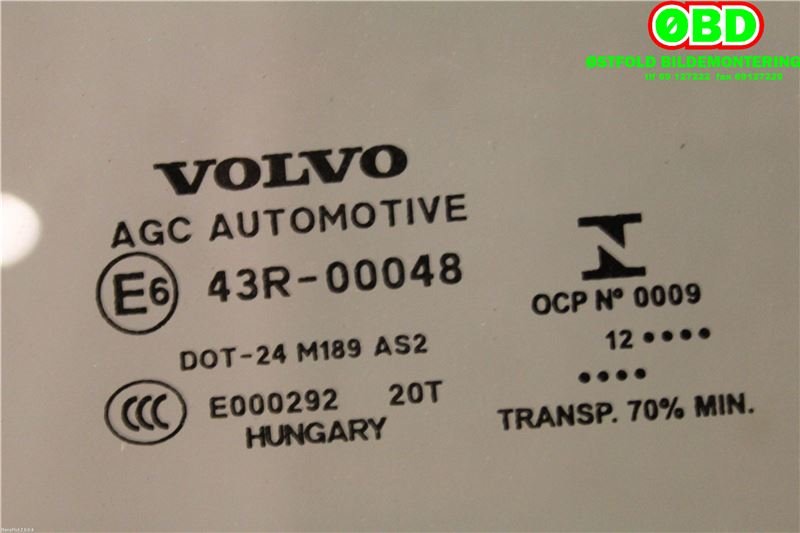Siderute venstre bak til Volvo V40, 2012-2019 (VOLVO|)
