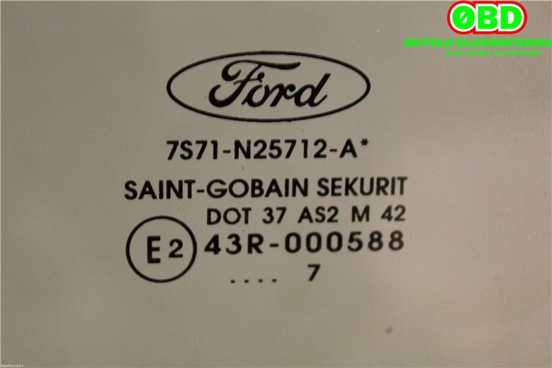 Siderute høyre bak til Ford Mondeo 2007-2010 (Type IV, Fase 1) (FORD|1462303||7S71N25712A)