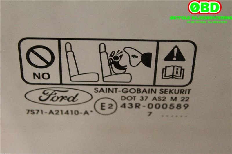 Siderute høyre foran til Ford Mondeo 2007-2010 (Type IV, Fase 1)  (FORD|1507907||7S71A21410A)