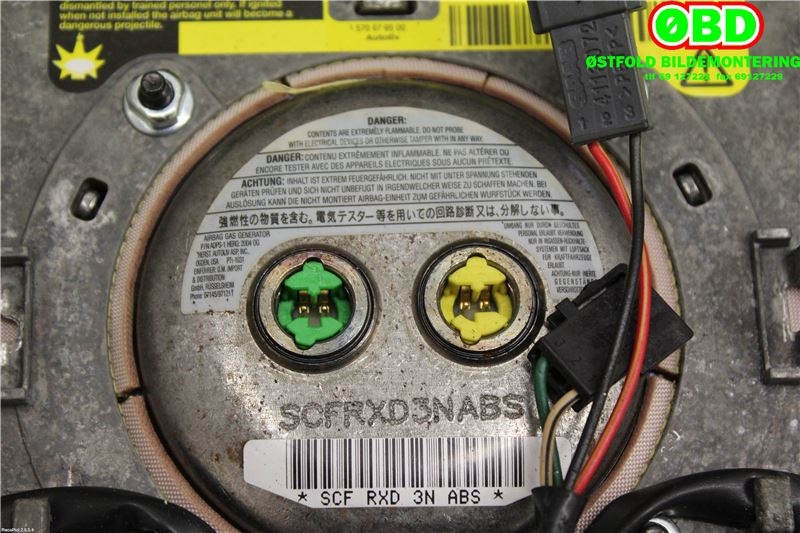 Airbag rattpute til Saab 9-5 2001-2005 (Type I, Fase 2)  (SAAB|)