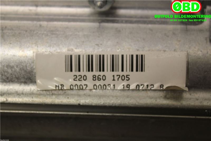 Airbag passasjer til Mercedes S-Klasse 1999-2005 (W220) (W220) (MERCEDES|A 220 860 17 05||2208601705)
