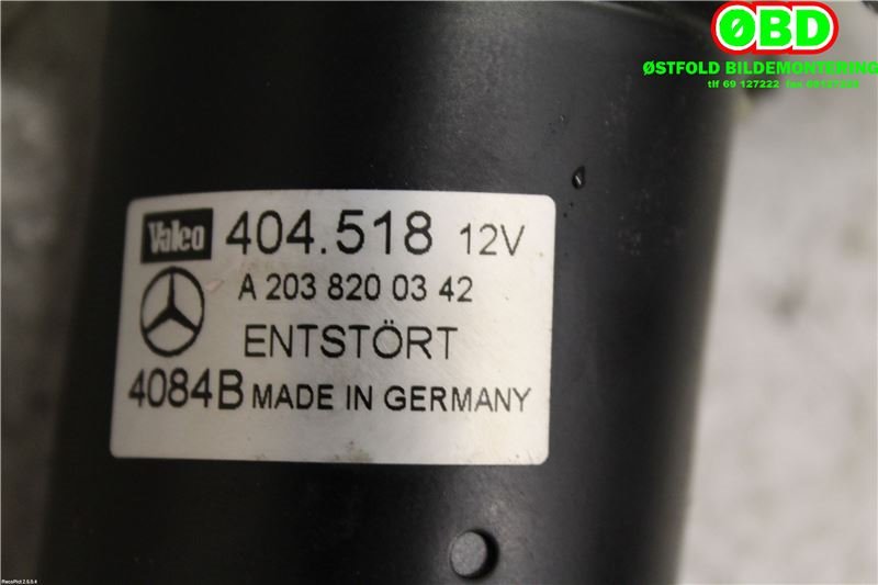 Viskermotor frontrute til Mercedes C-Klasse 2004-2007 (Fase 2) (W203) (W203) (MERCEDES|A 203 820 03 42|404.518|2038200342)