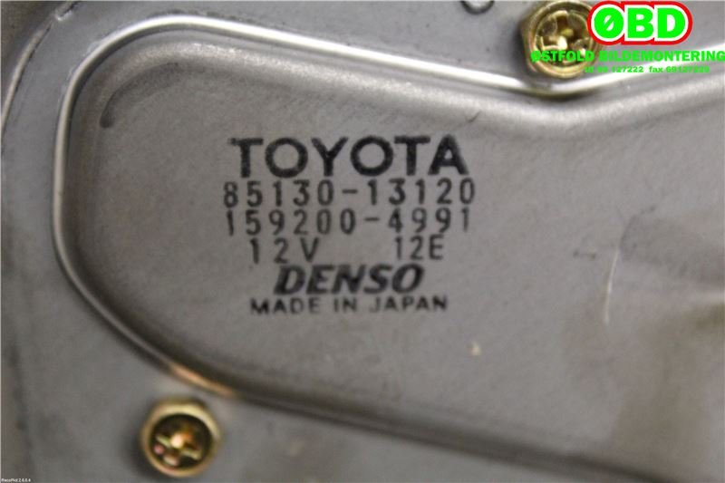 Viskermotor bakrute til Toyota Corolla 2002-2007  (TOYOTA|8513013120|1592004991)