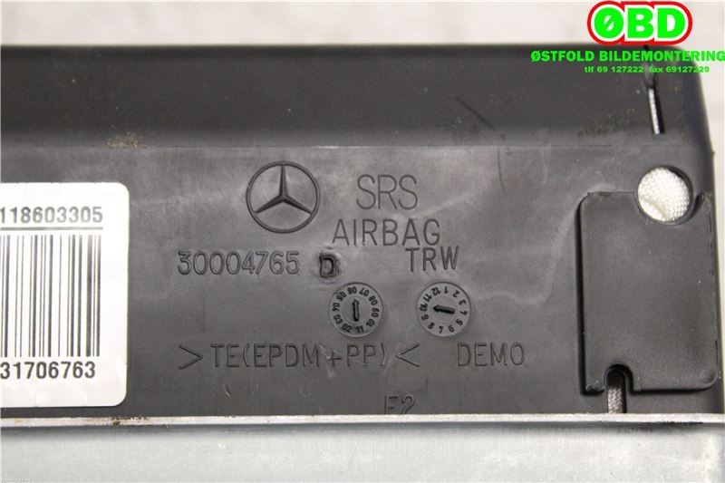 Airbag passasjer til Mercedes E-Klasse 2006-2009 (Fase 2) (W211) (W211) (MERCEDES|A 211 860 33 05||2118603305)