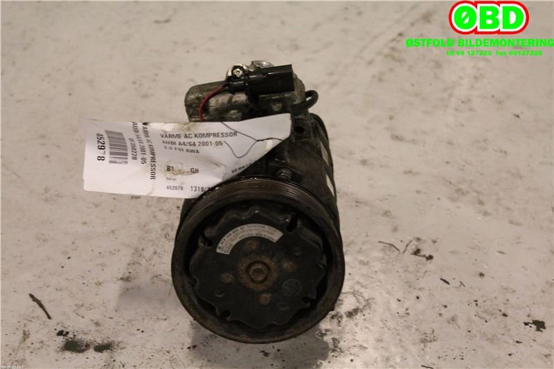 Aircondition kompressor til Audi A4 2001-2004 (Type II) (B6) (B6) (AUDI|8E0260805AF|4472209560|)
