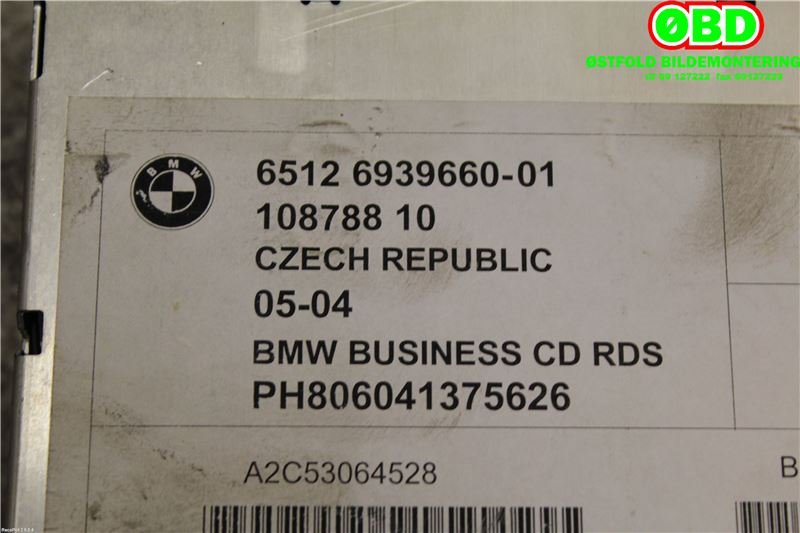 Bilstereo til BMW 3-Serie 1998-2005 (E46) (E46) (BMW||65126939660)