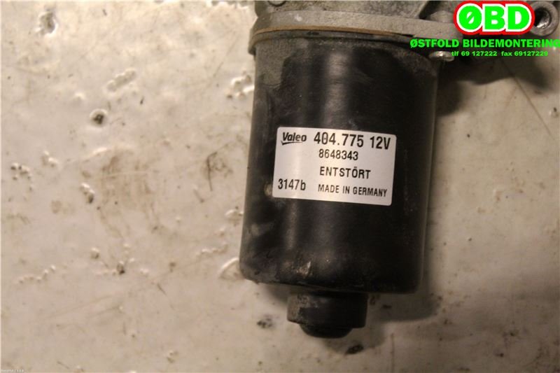 Viskermotor frontrute til Volvo V70 2005-2007 (Type II, Fase 2)  (VOLVO|8648343|404775)