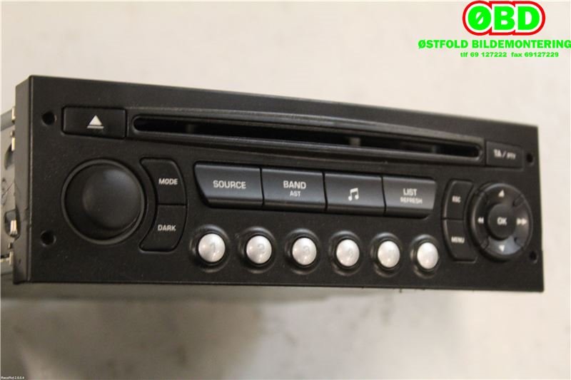 Bilstereo til Citroën Berlingo 2008-2015 (Type II, Fase 1)  (CITROEN|6574PP|1614201480|9666968177)