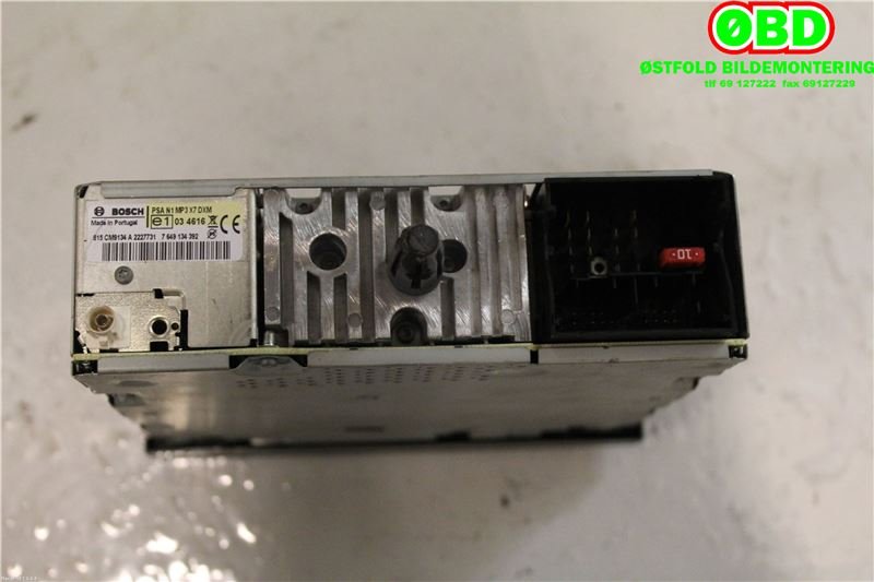 Bilstereo til Citroën Berlingo 2008-2015 (Type II, Fase 1)  (CITROEN|6574PP|1614201480|9666968177)