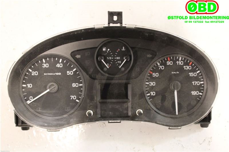 Instrumentpanel til Citroën Berlingo 2008-2015 (Type II, Fase 1)  (CITROEN|6103JY|9801642280|9665983780)