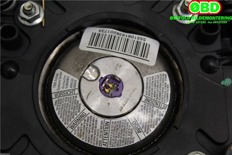 Airbag rattpute til Citroën Jumper 2007-2013 (Type III, Fase 1) (CITROEN|4112PH|07354697740)