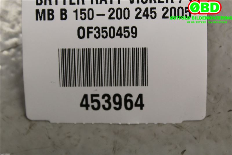 Bryter cruise control til Mercedes B-Klasse 2008-2011 (Fase 2) (W245) (W245) (MERCEDES|A 169 545 00 04||1695450004)