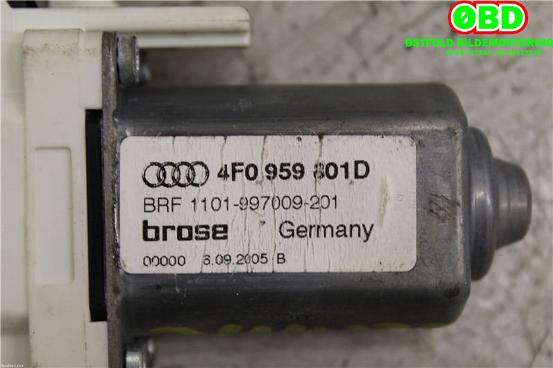 Ruteheis venstre foran til Audi A6 2005-2008 (Type III, Fase 1) (C6) (C6) (AUDI|4F0 959 801 D||4F0959801D)
