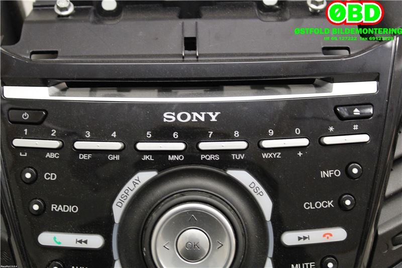 Bilstereo til Ford Fiesta 2013-2017 (Type VI, Fase 2)  (FORD|2277323||AM5T18C815RM)