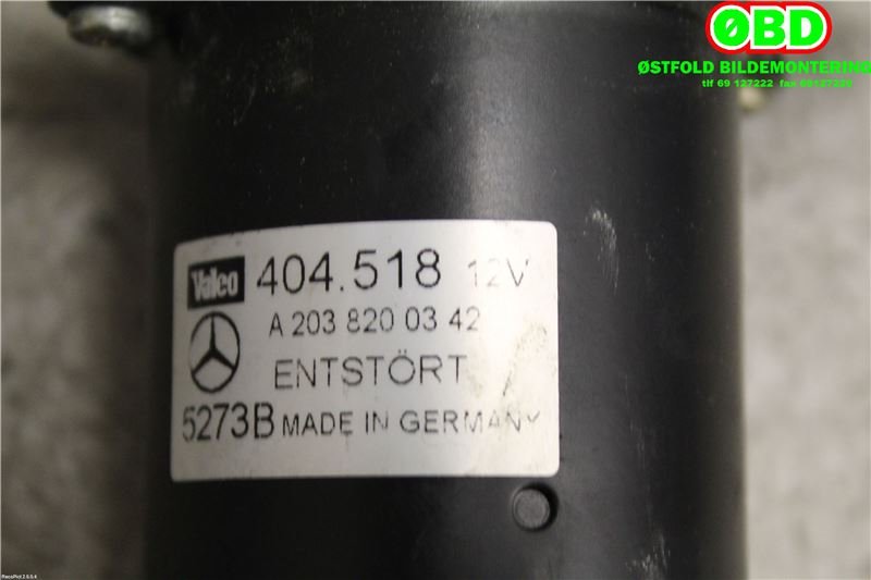 Viskermotor frontrute til Mercedes C-Klasse 2004-2007 (Fase 2) (W203) (W203) (MERCEDES|A 203 820 03 42|404.518|2038200342)