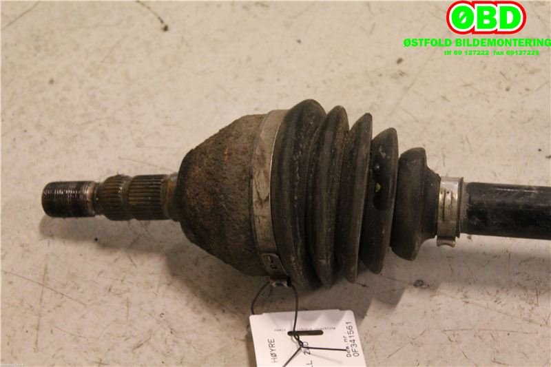 Drivaksel høyre foran til Opel Zafira B 2005-2011  (OPEL|13245911|374806|)