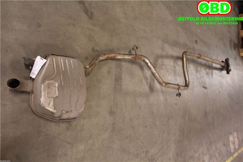 Eksosanlegg til Volvo V70, 2014-2016 (Type III, Fase 2) (VOLVO|31336850)