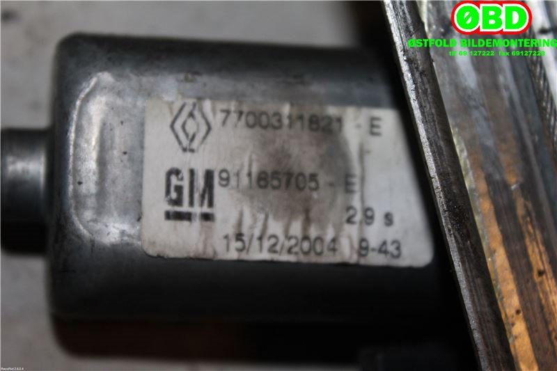 Ruteheis til Renault Trafic 2001-2006  (RENAULT TRAFIC DCI 100|7700311821|)