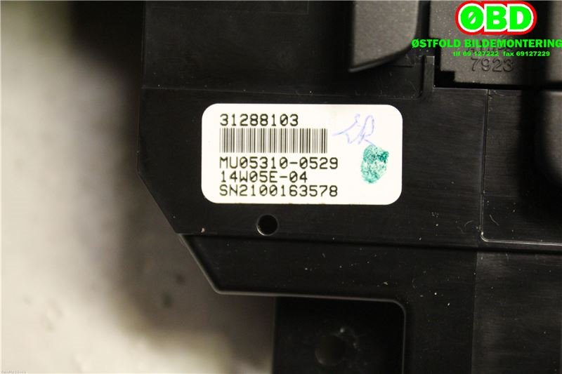 Varmeapparat betjening til Volvo V40 2012-2019  (VOLVO|31288103|)