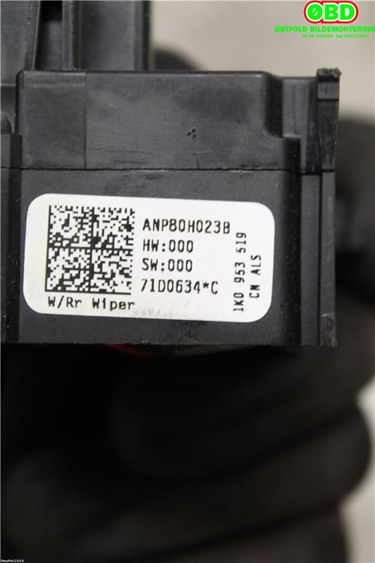Bryter visker til VW Golf VI 2008-2012  (|1K0953519)