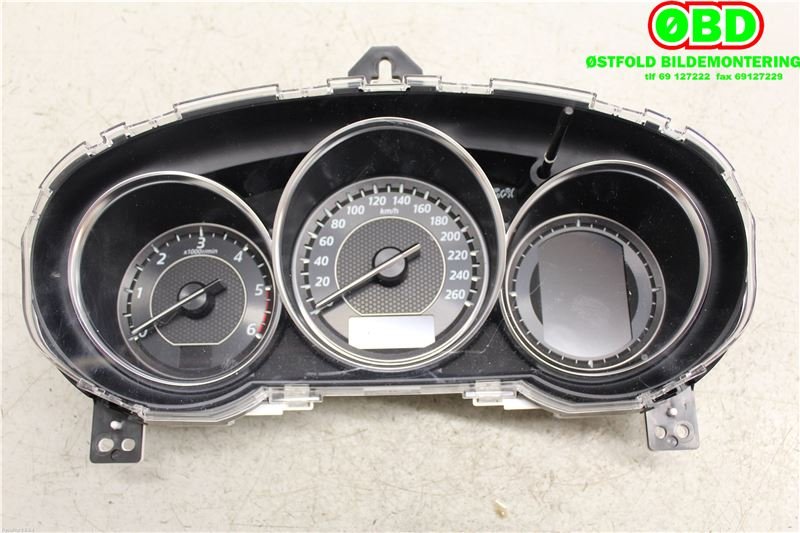 Instrumentpanel til Mazda 6, 2013-2015 (Type III, Fase 1)  (MAZDA|GHV655471B)