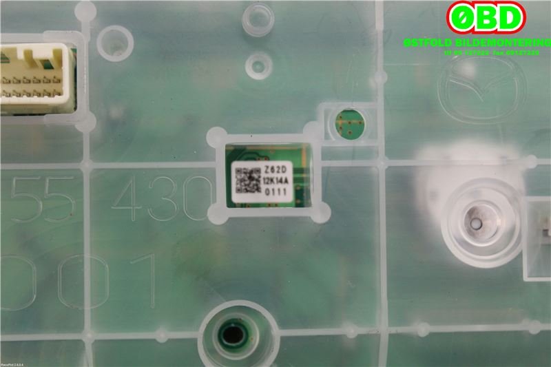 Instrumentpanel til Mazda 6 2013-2015 (Type III, Fase 1)  (MAZDA|GHV655471B|)