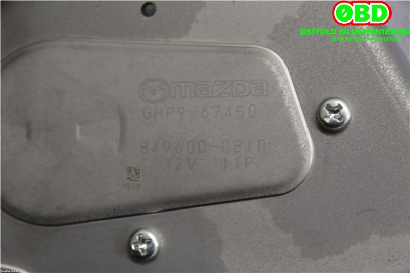 Viskermotor bakrute til Mazda 6 2013-2015 (Type III, Fase 1)  (MAZDA|GHP967450|8496000810)