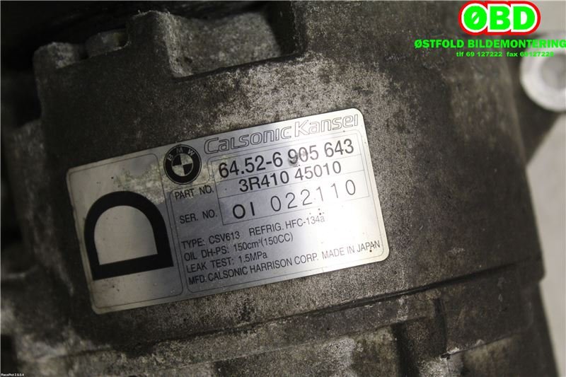 Aircondition kompressor til BMW 3-Serie 1998-2005 (E46) (E46) (BMW|64526905643|)