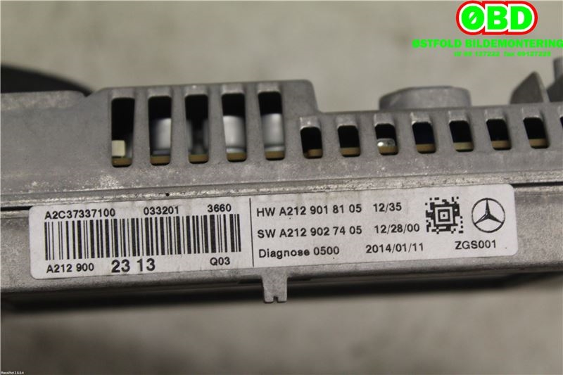 Instrument kjørecomputer til Mercedes GLK 2008-2015 (X204) (X204) (MERCEDES|A 212 900 23 13||2129002313)