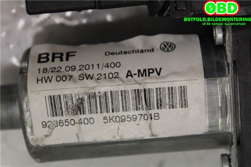 Ruteheis høyre bak til VW Touran 2010-2015 (Type I, Fase 3)  (VOLKSWAGEN|5K0 959 704 B||5K0959704B)
