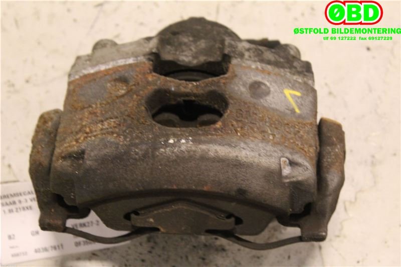 Bremsecaliper venstre foran til Saab 9-3 2003-2007 (Type II, Fase 1)  (SAAB|93172173|93185745|)
