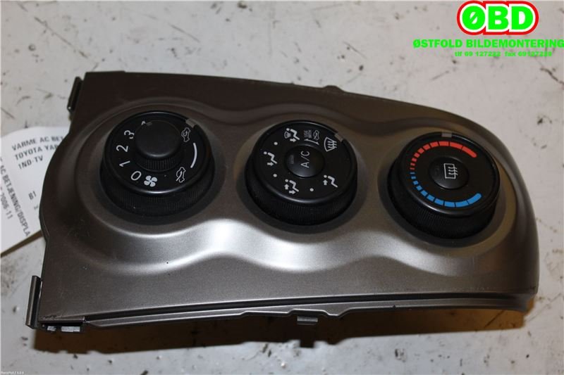 Varmeapparat betjening til Toyota Yaris, 2009-2011 (Type II, Fase 2) (TOYOTA YARIS|)