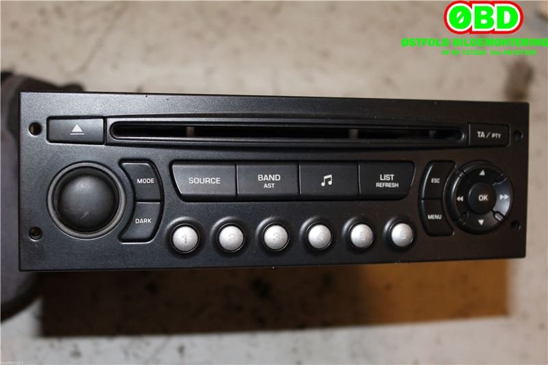 Bilstereo til Peugeot Partner 2008-2015 (Type II, Fase 1)  (PEUGEOT|6574PQ||9666968177)