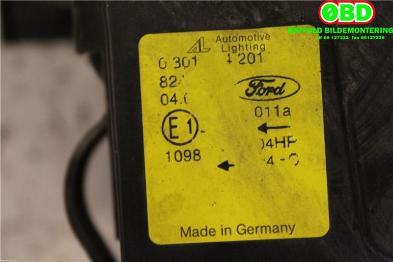 Frontlykt venstre halogen til Ford Mondeo 2001-2007 (Type III) (FORD|1435624|)