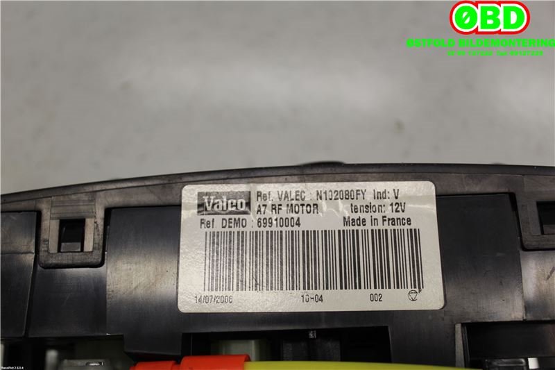 Varmeapparat betjening til Peugeot 207 2006-2012 (PEUGEOT|6451TL|)