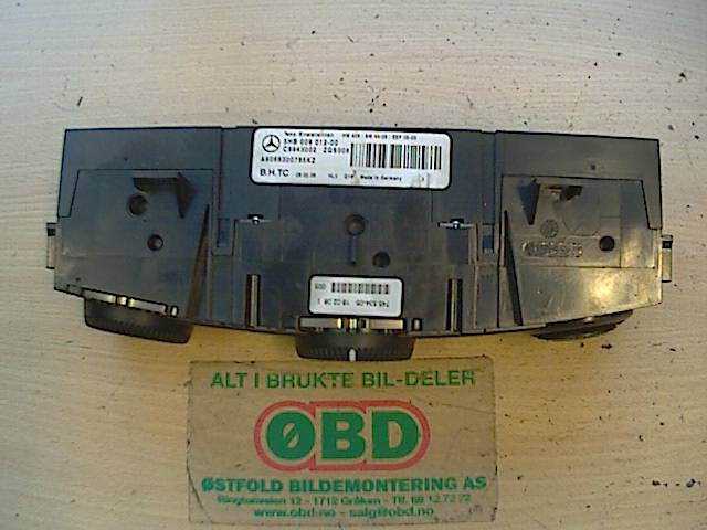 Varmeapparat betjening til Mercedes Sprinter 2006-2013 (Fase 1) (906) (906) (MERCEDES|A 906 830 07 85||9068300785)