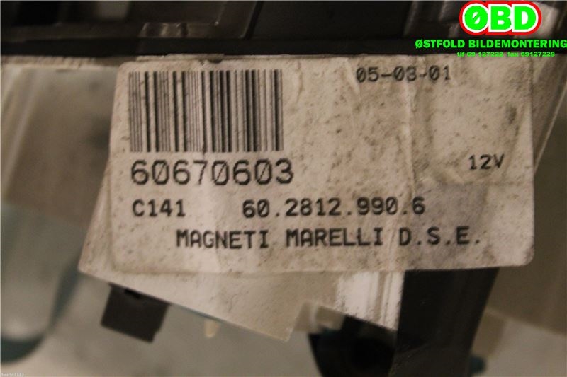 Instrument klokke til Alfa Romeo 156, 1998-2003 (ALFA ROMEO|)