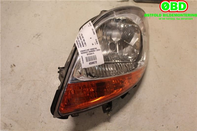 Frontlykt venstre halogen til Renault Kangoo, 2003-2007 (Type I, Fase 2)  (RENAULT KANGOO EXPRESS DCI 7|7701069086)