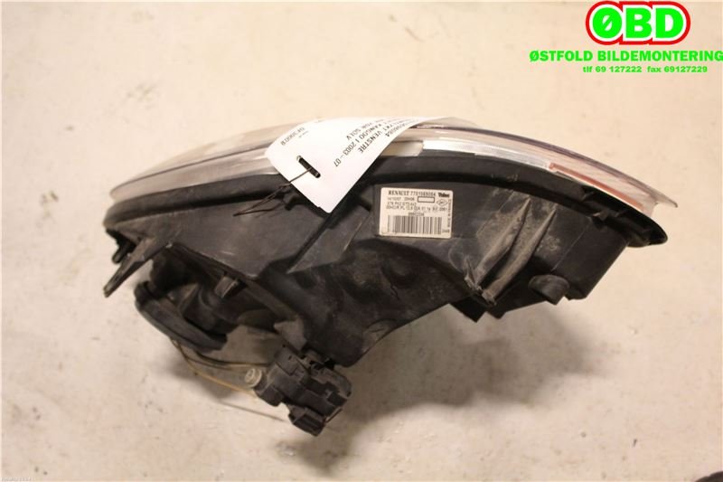 Frontlykt venstre halogen til Renault Kangoo 2003-2007 (Type I, Fase 2) (RENAULT KANGOO EXPRESS DCI 7|7701069086|260603883R|)