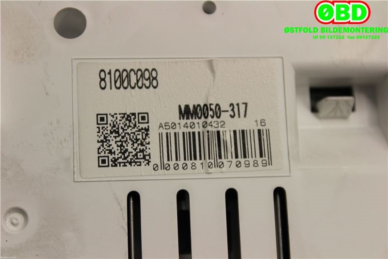 Instrumentpanel til Mitsubishi L200 2006-2015 (Type IV)  (MITSUBISHI|8100C098||MM0050317)