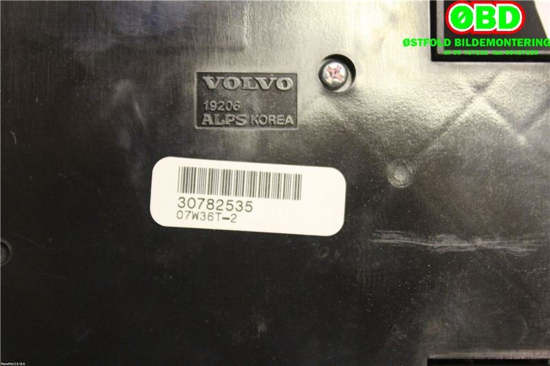 Varmeapparat betjening til Volvo C30 2006-2009 (Fase 1) (VOLVO|31350133||30782535)