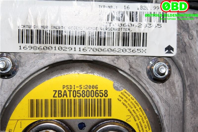 Airbag rattpute til Mercedes A-Klasse 2005-2012 (W169) (W169) (MERCEDES|A 000 860 74 03|)