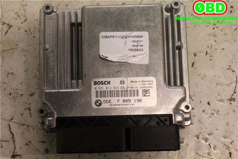 Styreenhet motor til BMW X3 2007-2010 (Fase 2) (E83) (E83) (BMW|13618506356|0281013924|7809196)