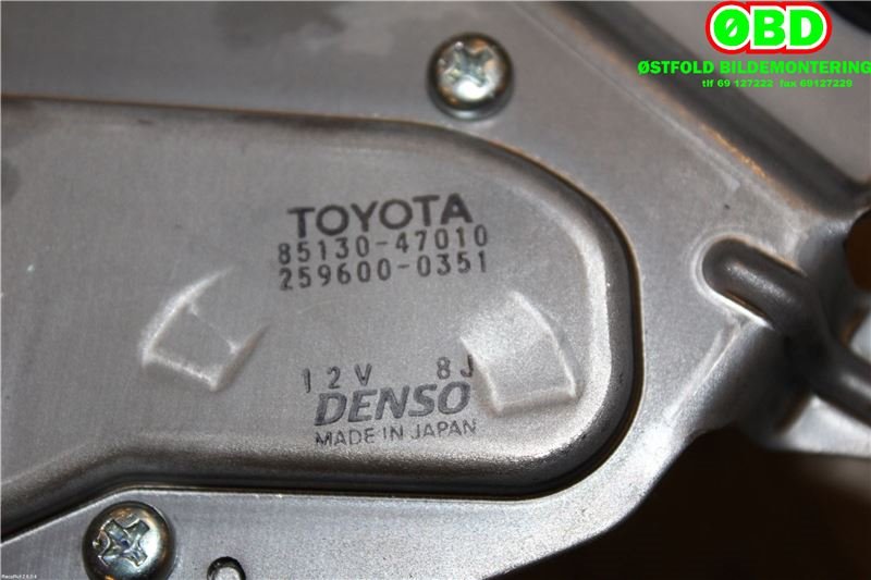 Viskermotor bakrute til Toyota Prius 2004-2009 (Type II) (COMBI) (COMBI) (TOYOTA|8513047010|2596000351)