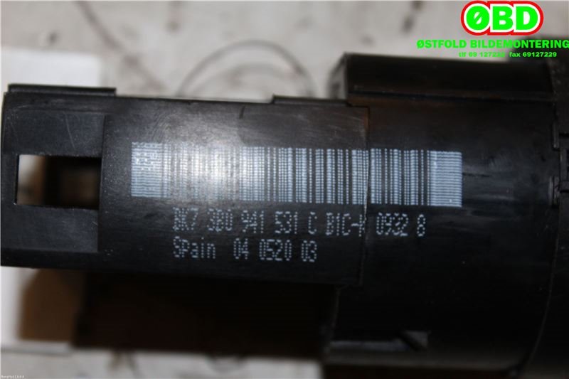 Bryter lys til Škoda Octavia 2000-2004 (Type I, Fase 2)  (SKODA|3B0 941 531 C||3B0941531C)