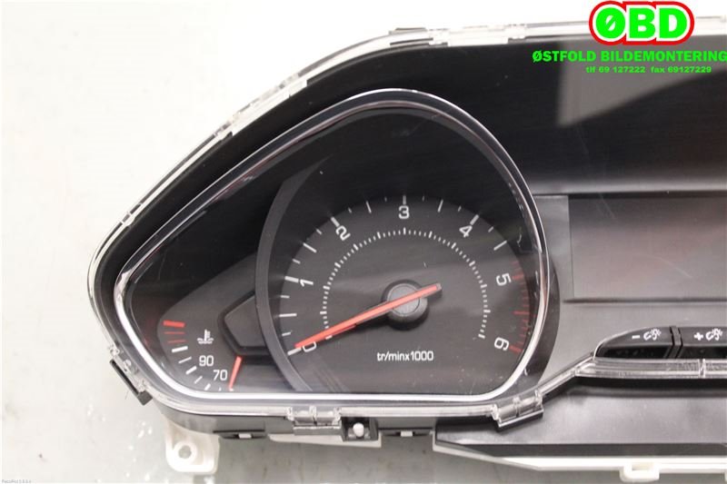 Instrumentpanel til Peugeot 208 2012-2019 (Type I)  (PEUGEOT|9674643080|9813869080)