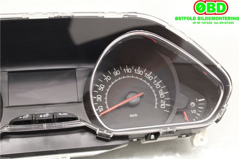 Instrumentpanel til Peugeot 208 2012-2019 (Type I)  (PEUGEOT|9674643080|9813869080)