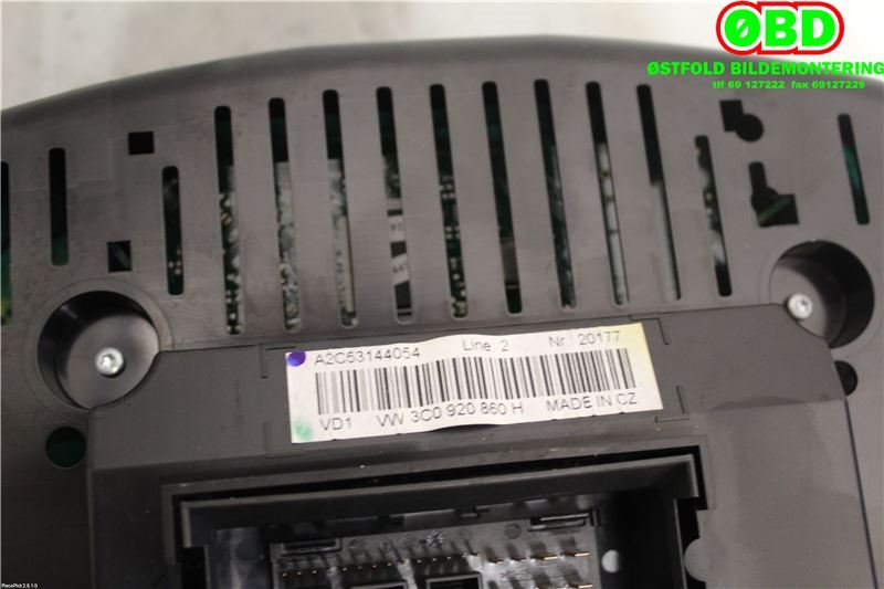 Instrumentpanel til VW Passat 2005-2010 (B6) (B6) (VOLKSWAGEN|3C0 920 860 HX||3C0920860H)