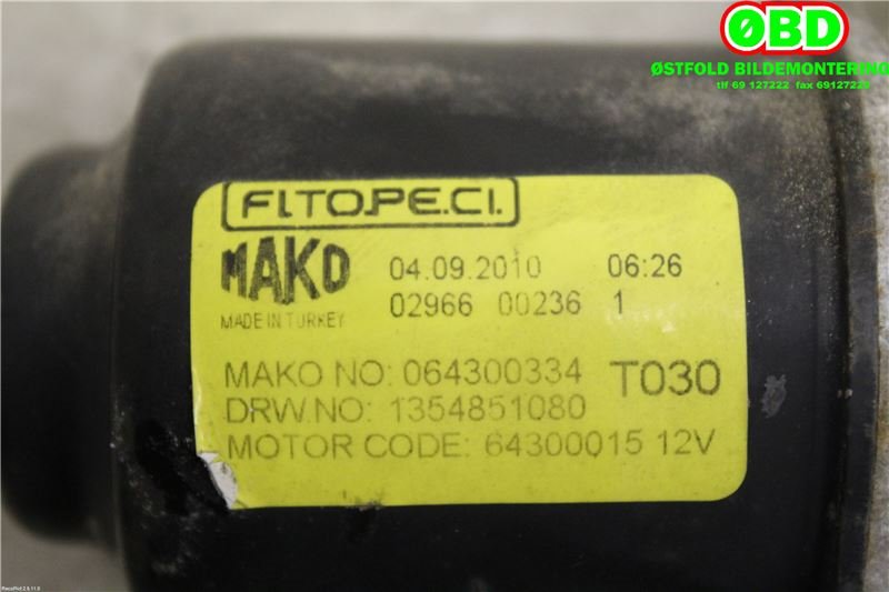 Viskermotor frontrute til Fiat Fiorino 1988-2000 (FIAT||1354851080)