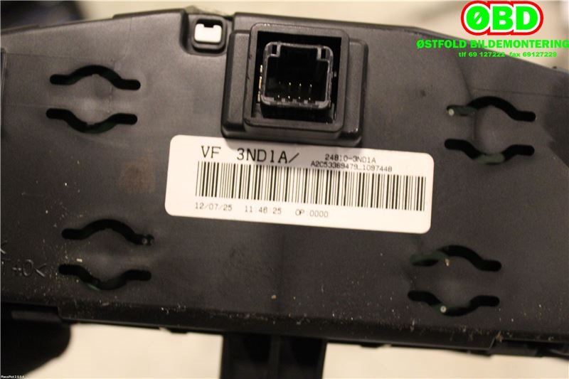 Instrumentpanel til Nissan Leaf 2011-2017 (Type I)  (NISSAN|248103ND1A|)